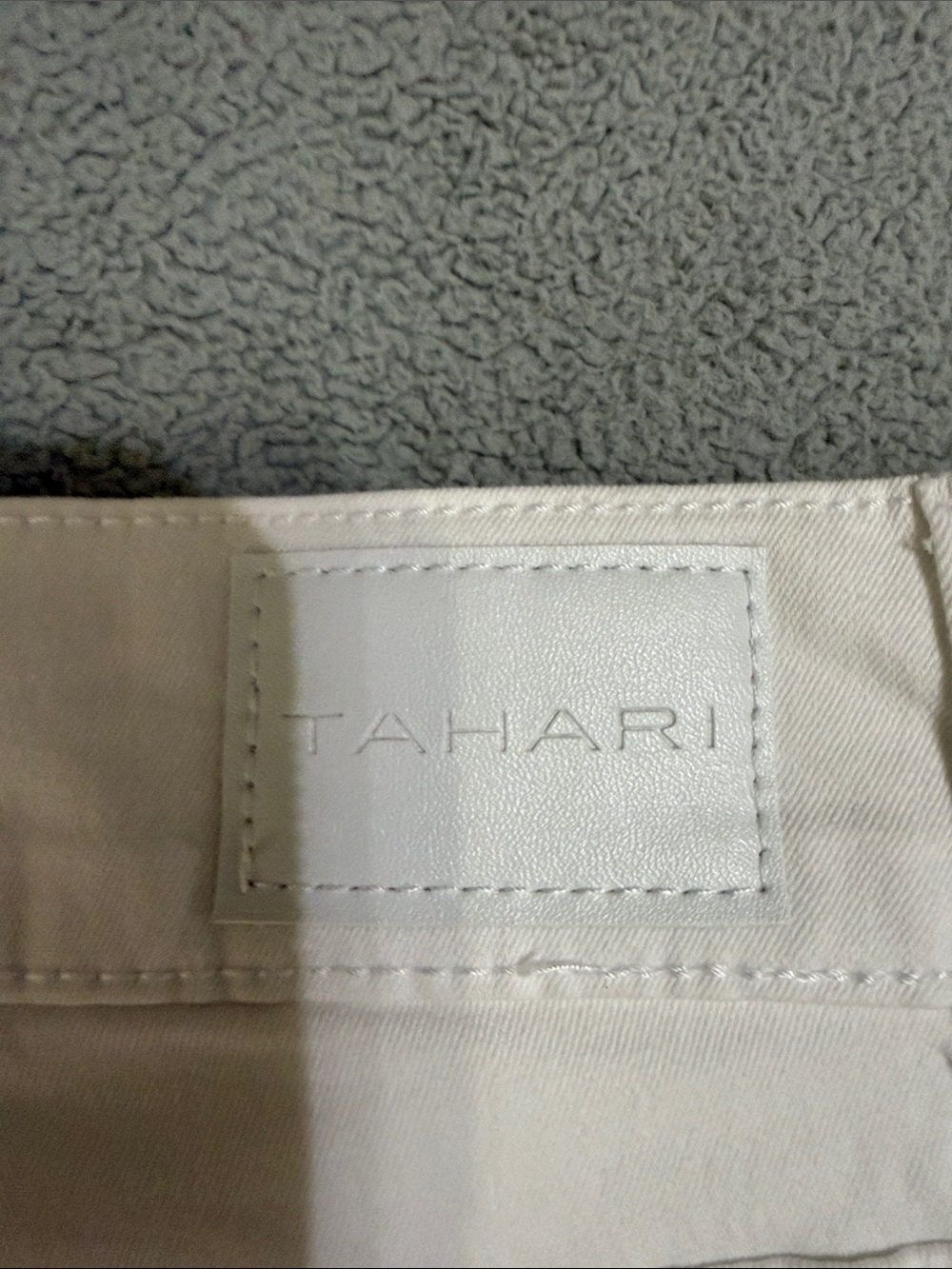 Tahari White Denim Jean Shorts for Women - Picture 12 of 12